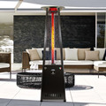 Lava Heat Italia The 2G 92.5" Triangle Glass Tube Outdoor Heater AL8RGBL